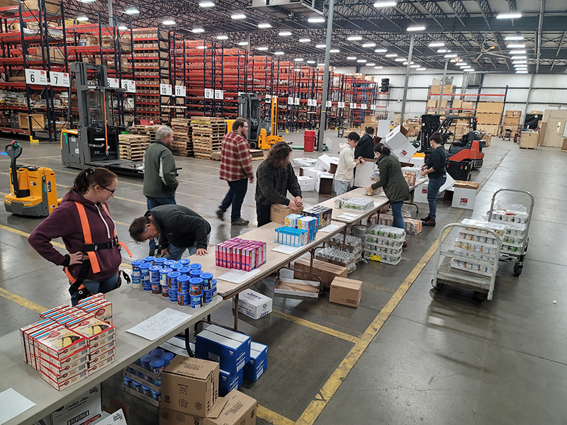 Thanksgiving Box Assembly Line